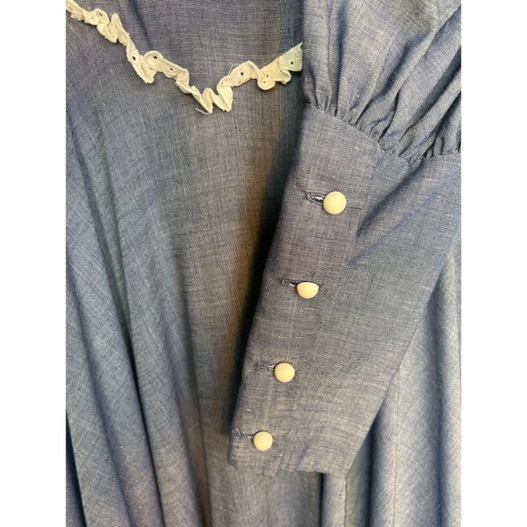 Vintage Handmade Bird Watchers Prairie Maxi Dress - Picture 5 of 11